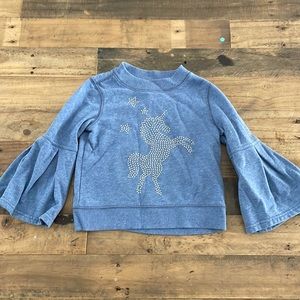 Gap Unicorn Bell Sleeve Sweatshirt